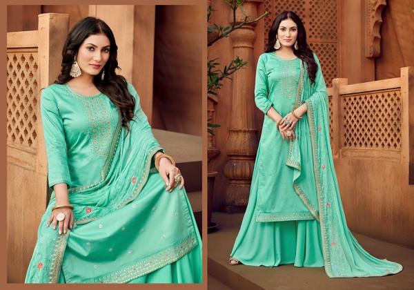 Kalarang Aakarsh Jam Silk Designer Dress Material Collection